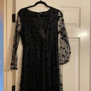 Y.A.S star mesh dress